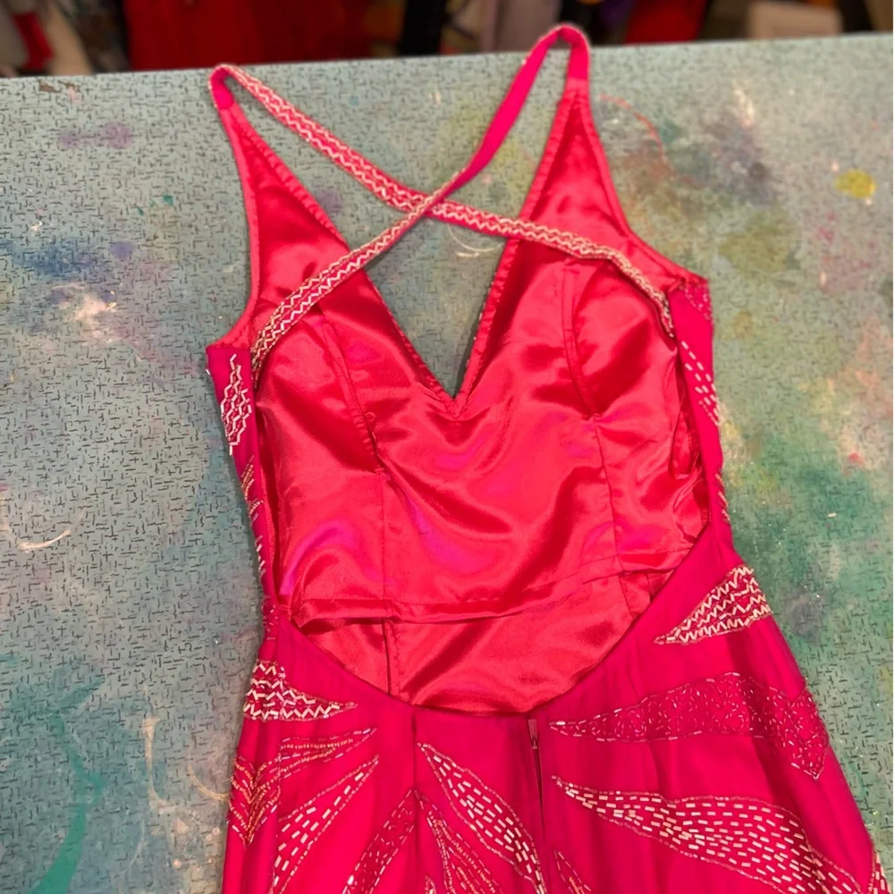 Y2K Beaded Barbie Pink Gown - Picture 7 of 16